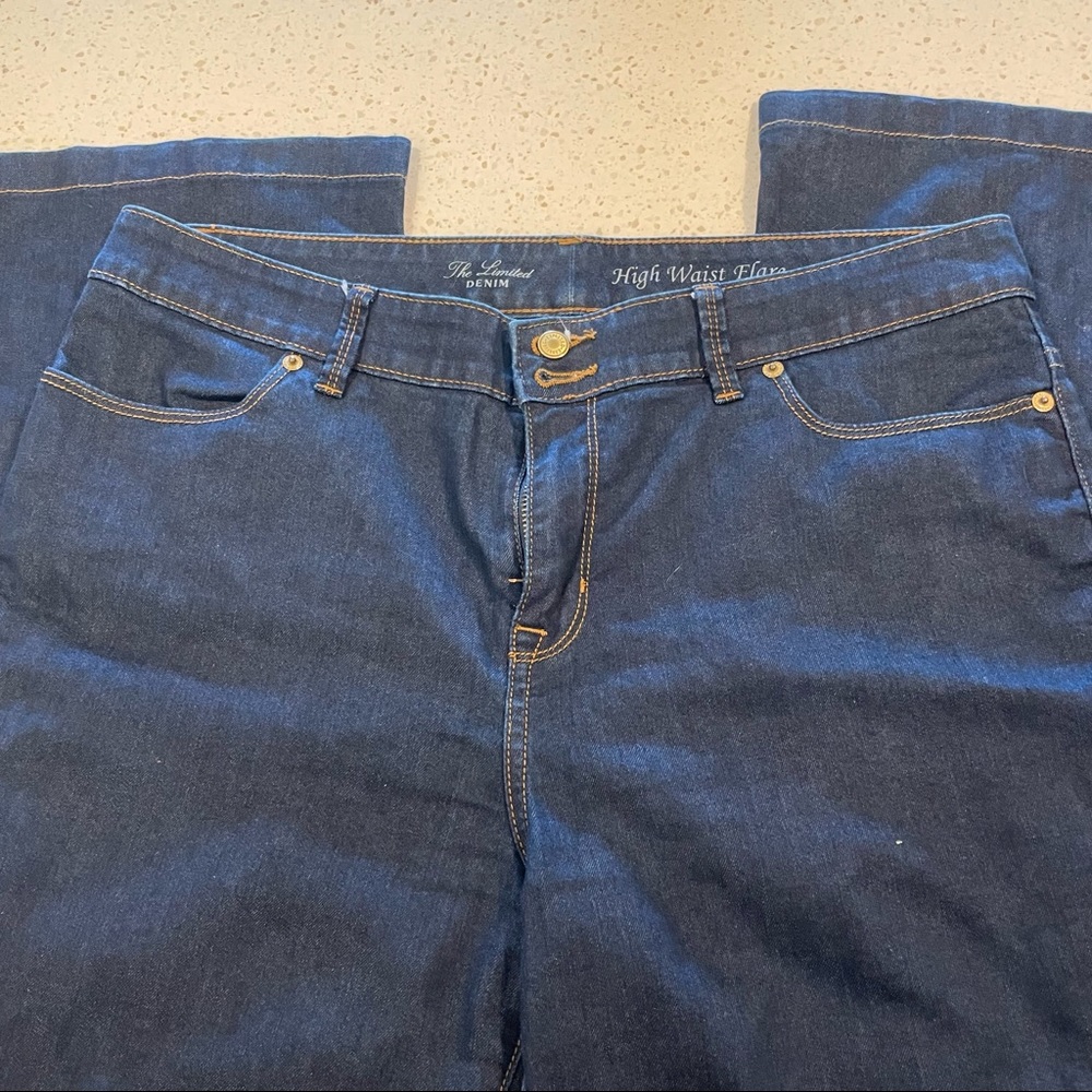The Limited Denim High Waist Flare Jeans Sz14L